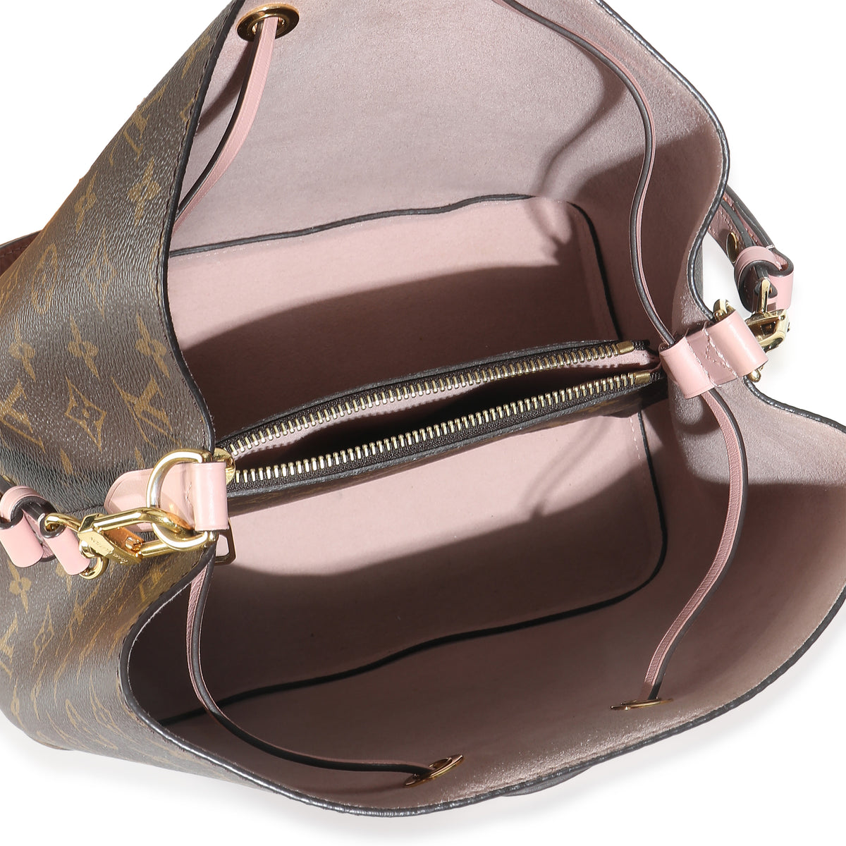 Rose Poudre Monogram Canvas Neonoe MM