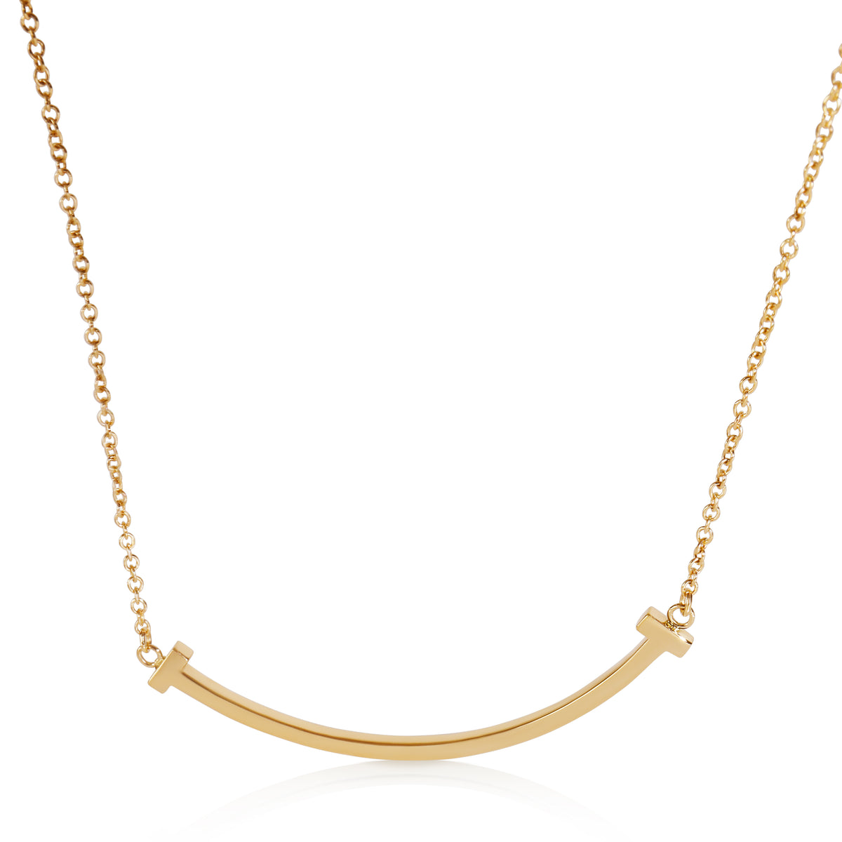 Yellow Gold  Small Model Tiffany T Pendant