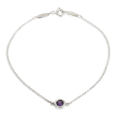 Sterling Silver Amethyst Elsa Peretti Color By The Yard Bracelet