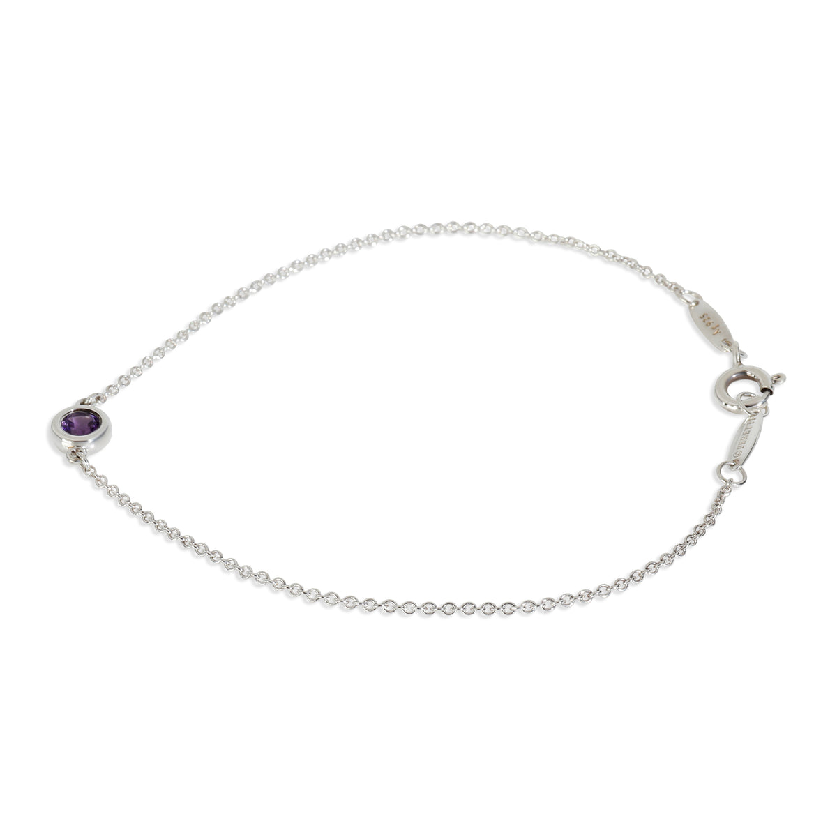 Sterling Silver Amethyst Elsa Peretti Color By The Yard Bracelet