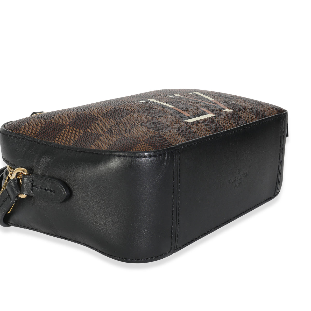 Black Damier Ebene Canvas Santa Monica