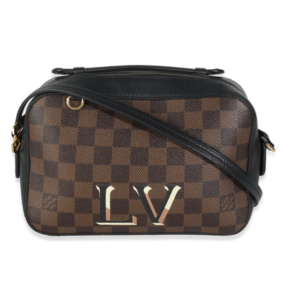 Black Damier Ebene Canvas Santa Monica