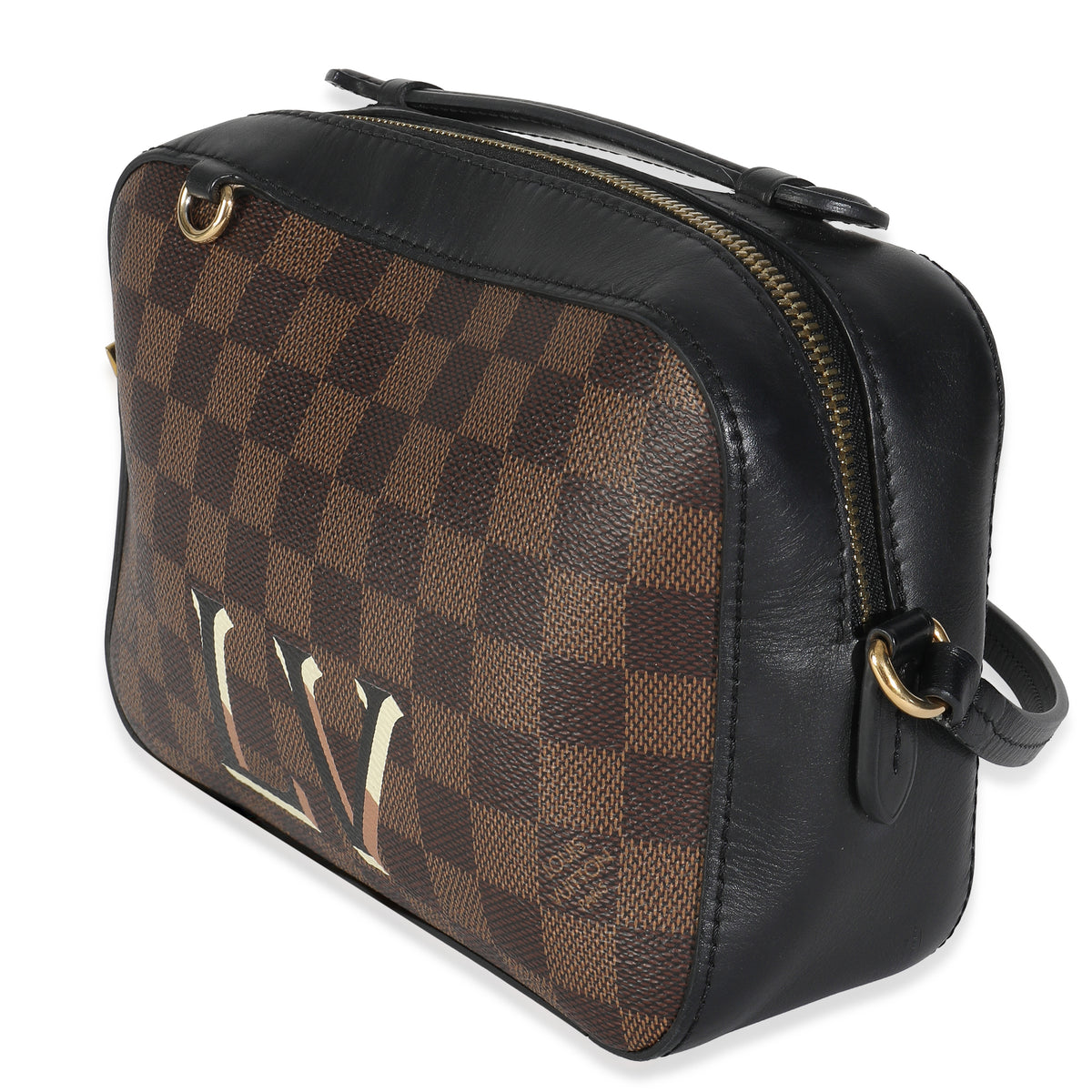 Black Damier Ebene Canvas Santa Monica