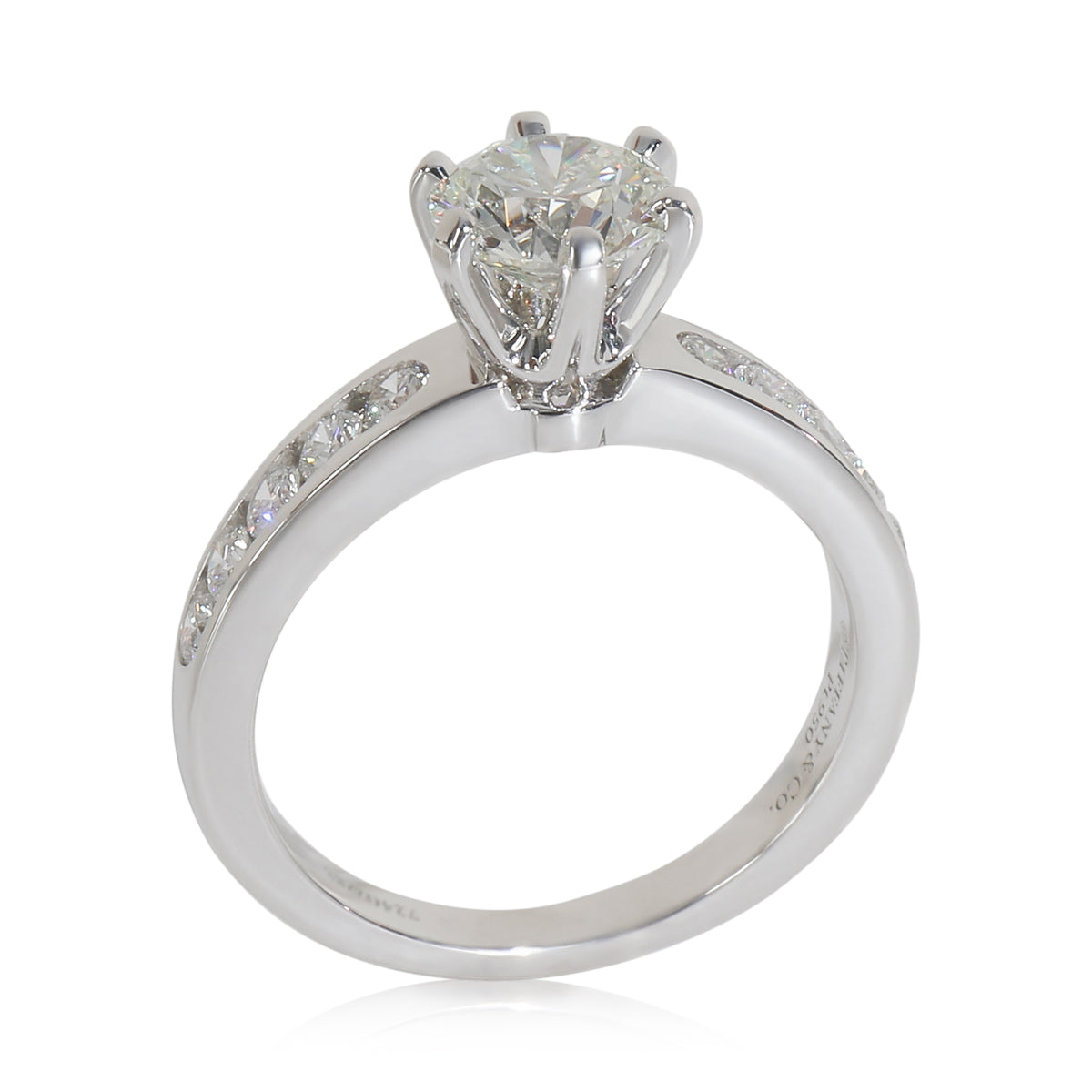 0.99 ct Round Brilliant Diamond Channel Set Engagement Ring