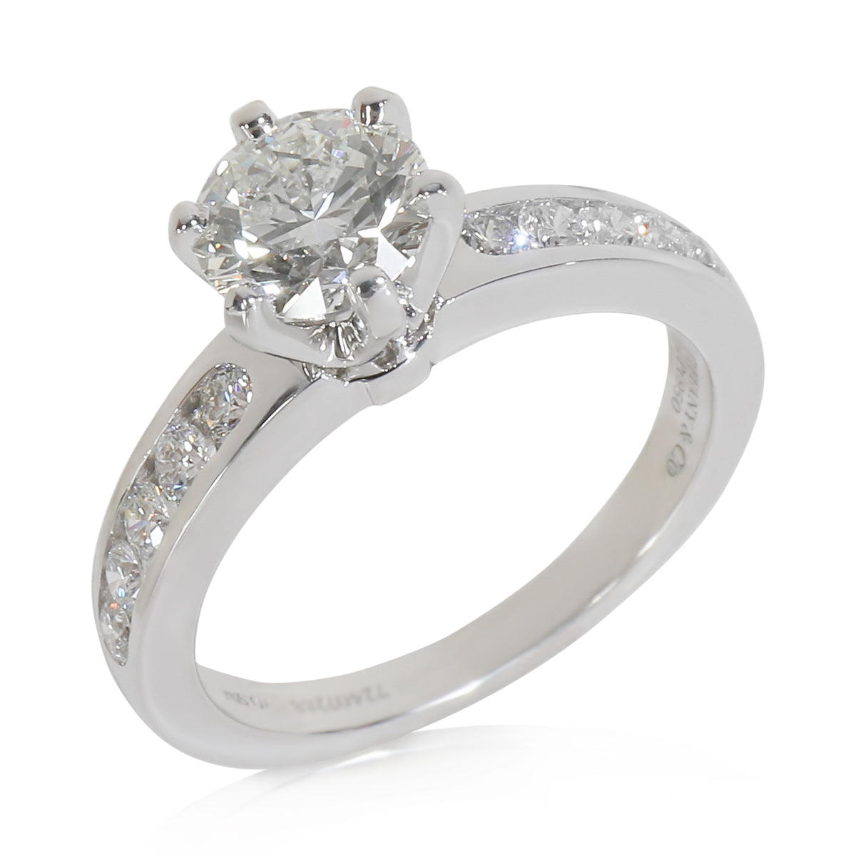 0.99 ct Round Brilliant Diamond Channel Set Engagement Ring