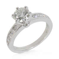 0.99 ct Round Brilliant Diamond Channel Set Engagement Ring
