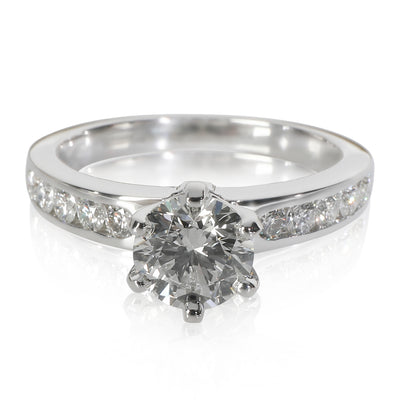 0.99 ct Round Brilliant Diamond Channel Set Engagement Ring