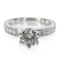 0.99 ct Round Brilliant Diamond Channel Set Engagement Ring