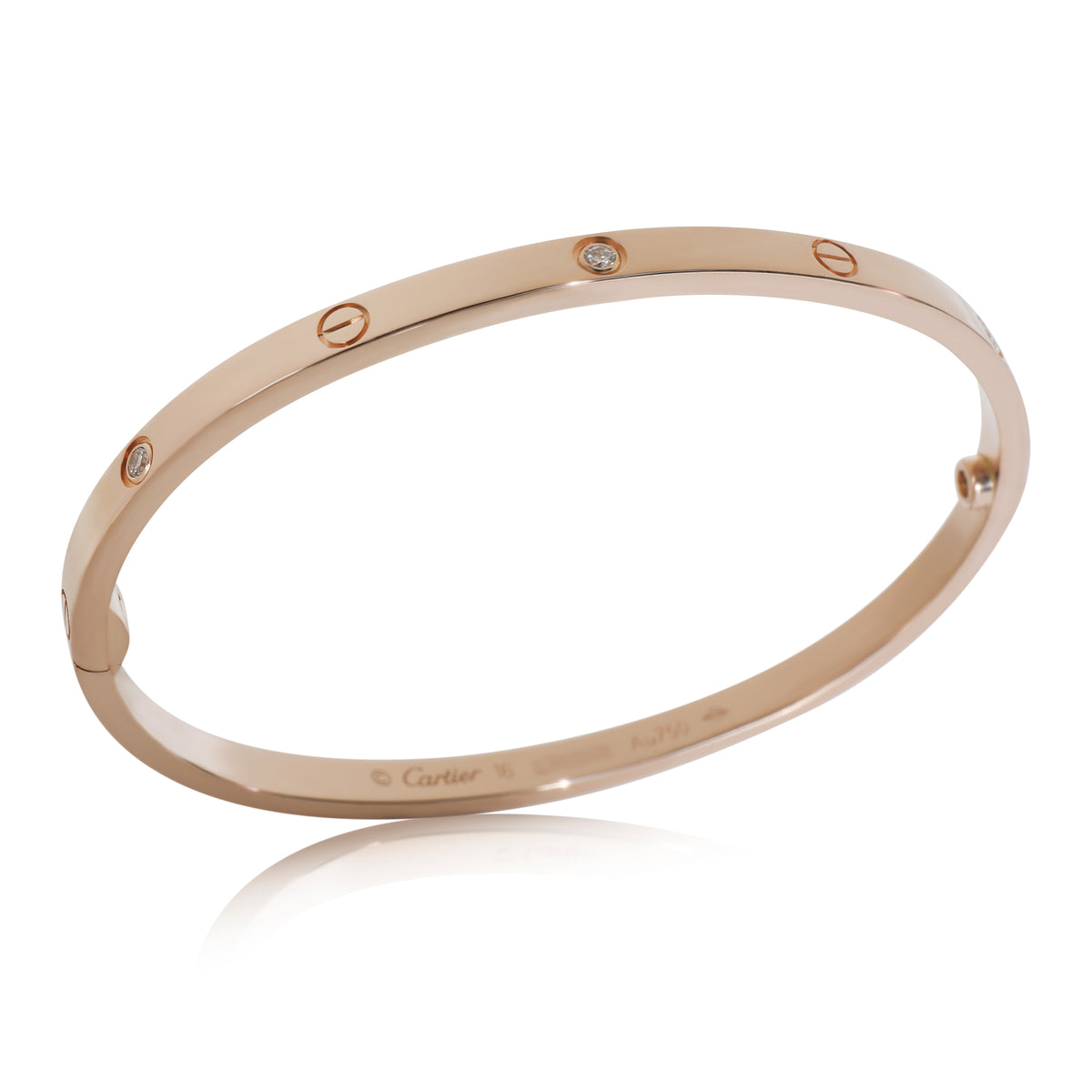 Rose Gold Diamond Small Model Love Bracelet