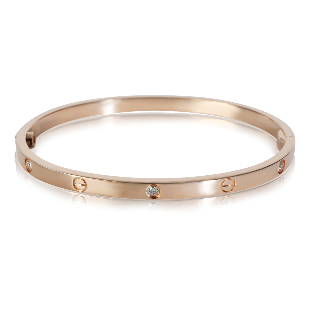 Rose Gold Diamond Small Model Love Bracelet