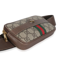 Beige Ebony GG Supreme Canvas Small Ophidia Belt Bag 85/34