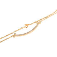 Yellow Gold Diamond Medium Model Tiffany T Smile Pendant