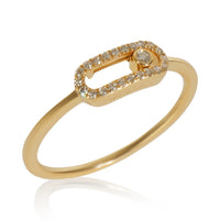 Yellow Gold Diamond Move Uno Ring