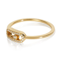 Yellow Gold Diamond Move Uno Ring