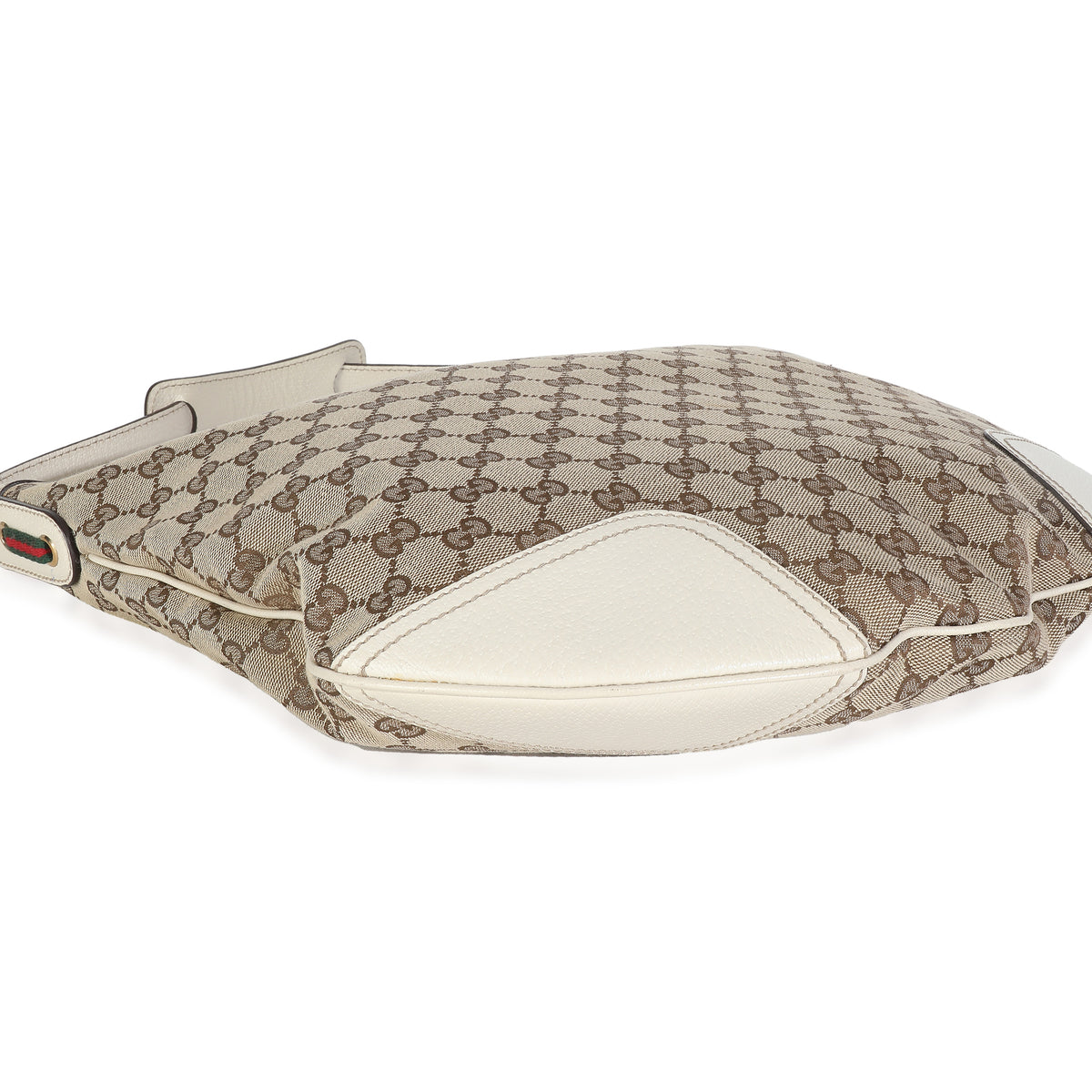 Off White Beige GG Monogram Canvas Princy Hobo