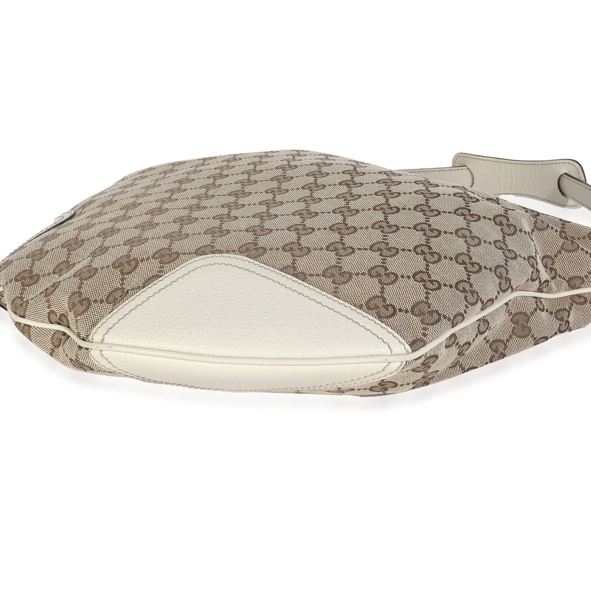 Off White Beige GG Monogram Canvas Princy Hobo