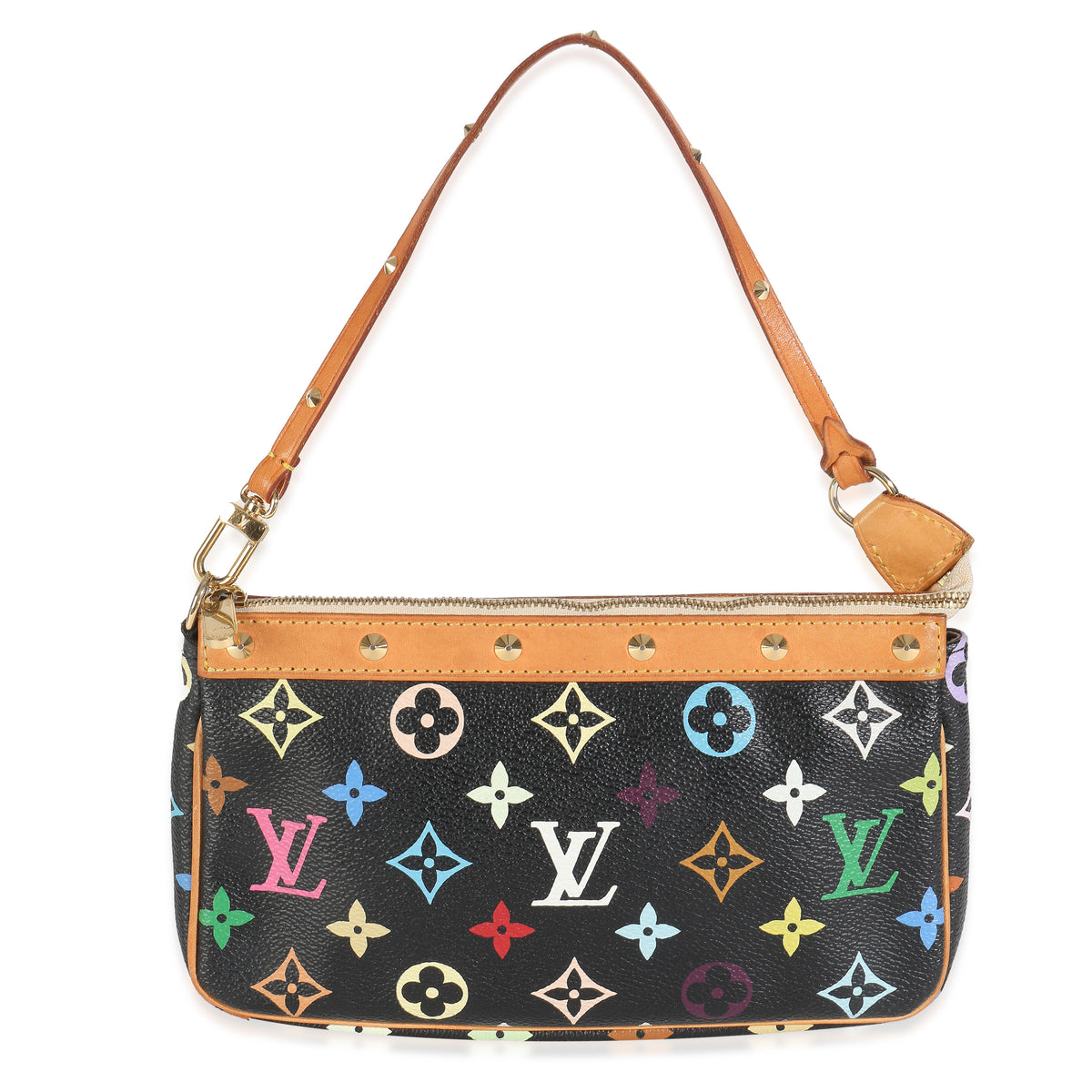 Black Monogram Multicolor Canvas Pochette Accessories