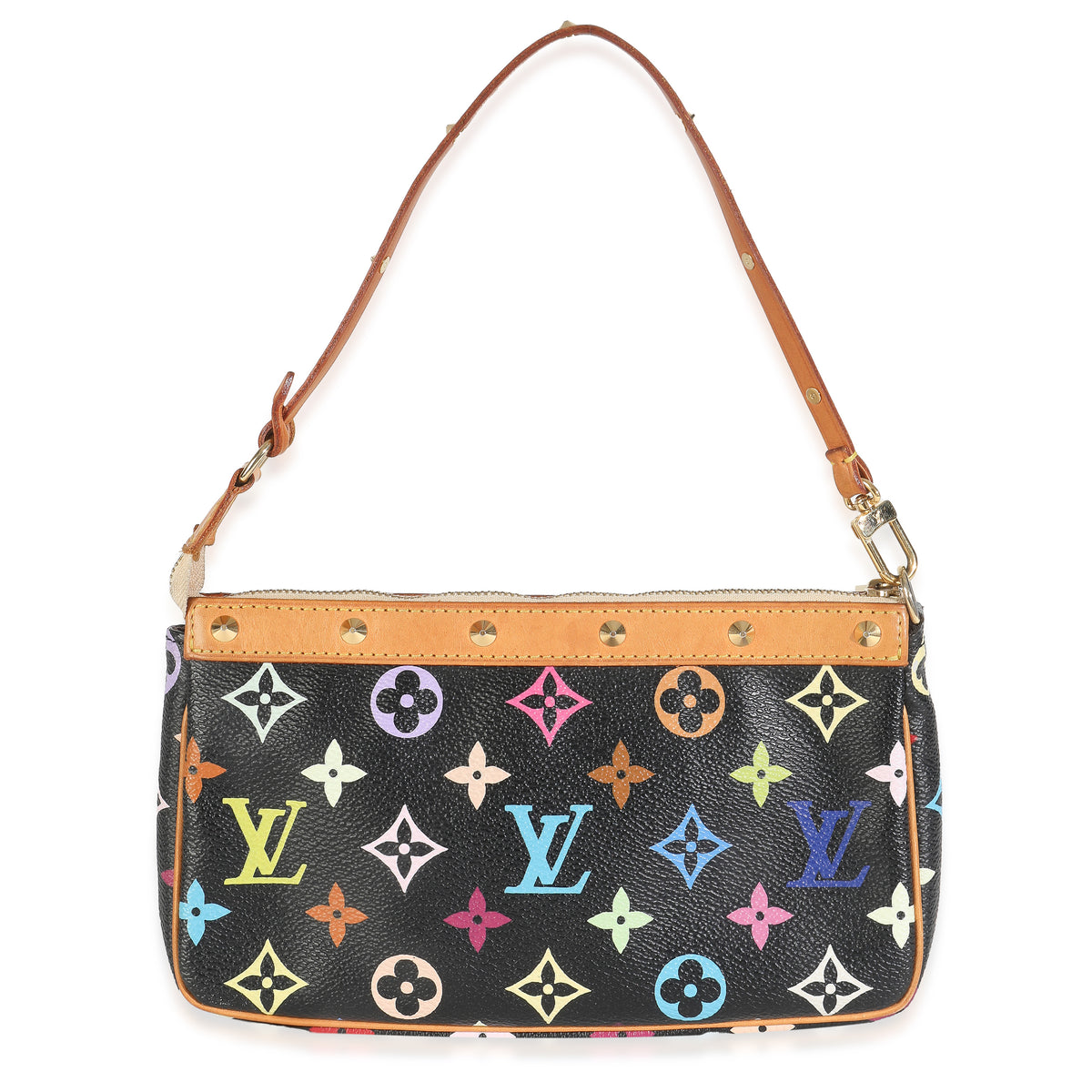 Black Monogram Multicolor Canvas Pochette Accessories