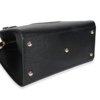 Black Dollar Calfskin Medium Soho Top Handle Satchel