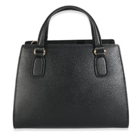 Black Dollar Calfskin Medium Soho Top Handle Satchel