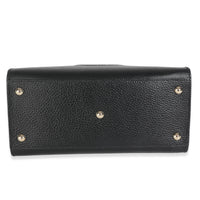 Black Dollar Calfskin Medium Soho Top Handle Satchel