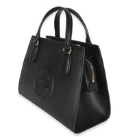 Black Dollar Calfskin Medium Soho Top Handle Satchel