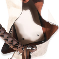 Creme Monogram Mahina Carmel Hobo