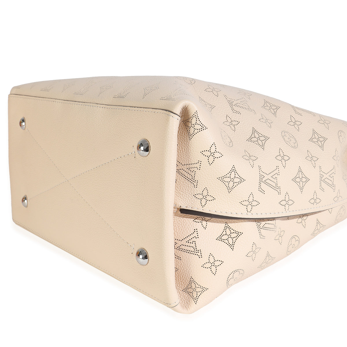 Creme Monogram Mahina Carmel Hobo