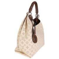 Creme Monogram Mahina Carmel Hobo