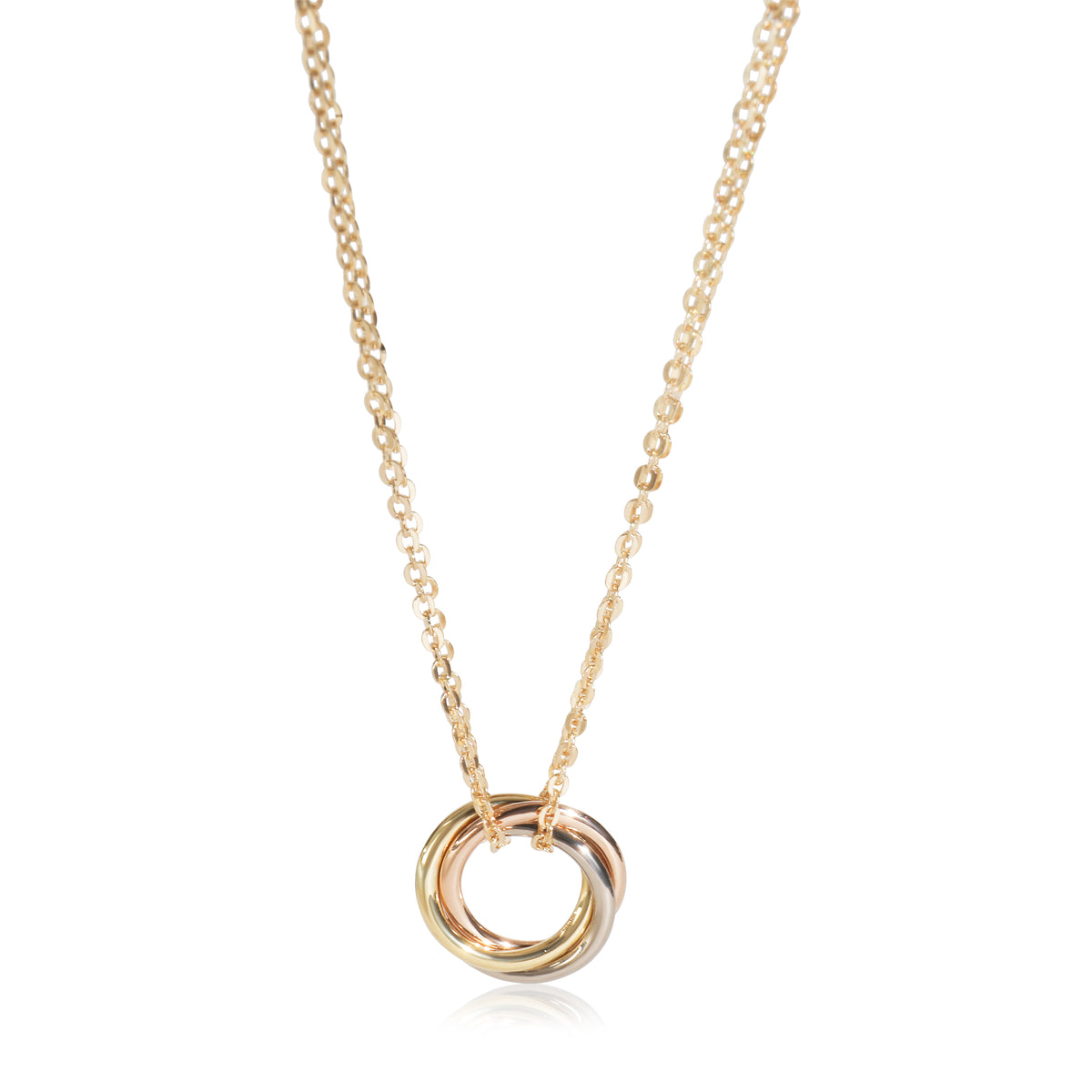 3-Tone Gold  Mini Model Trinity Pendant