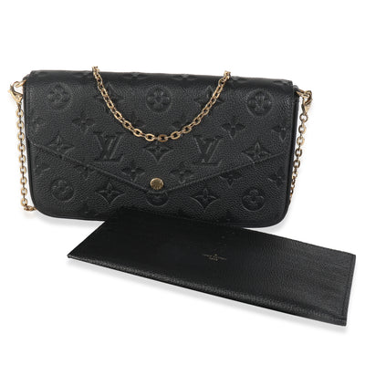 Black Monogram Empreinte Felicie Pochette