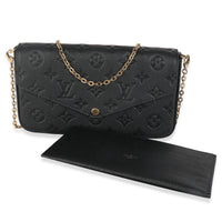 Black Monogram Empreinte Felicie Pochette