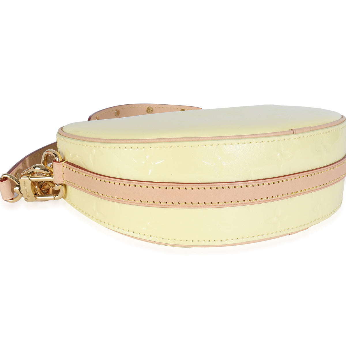 Light Yellow Monogram Vernis Croissant NM