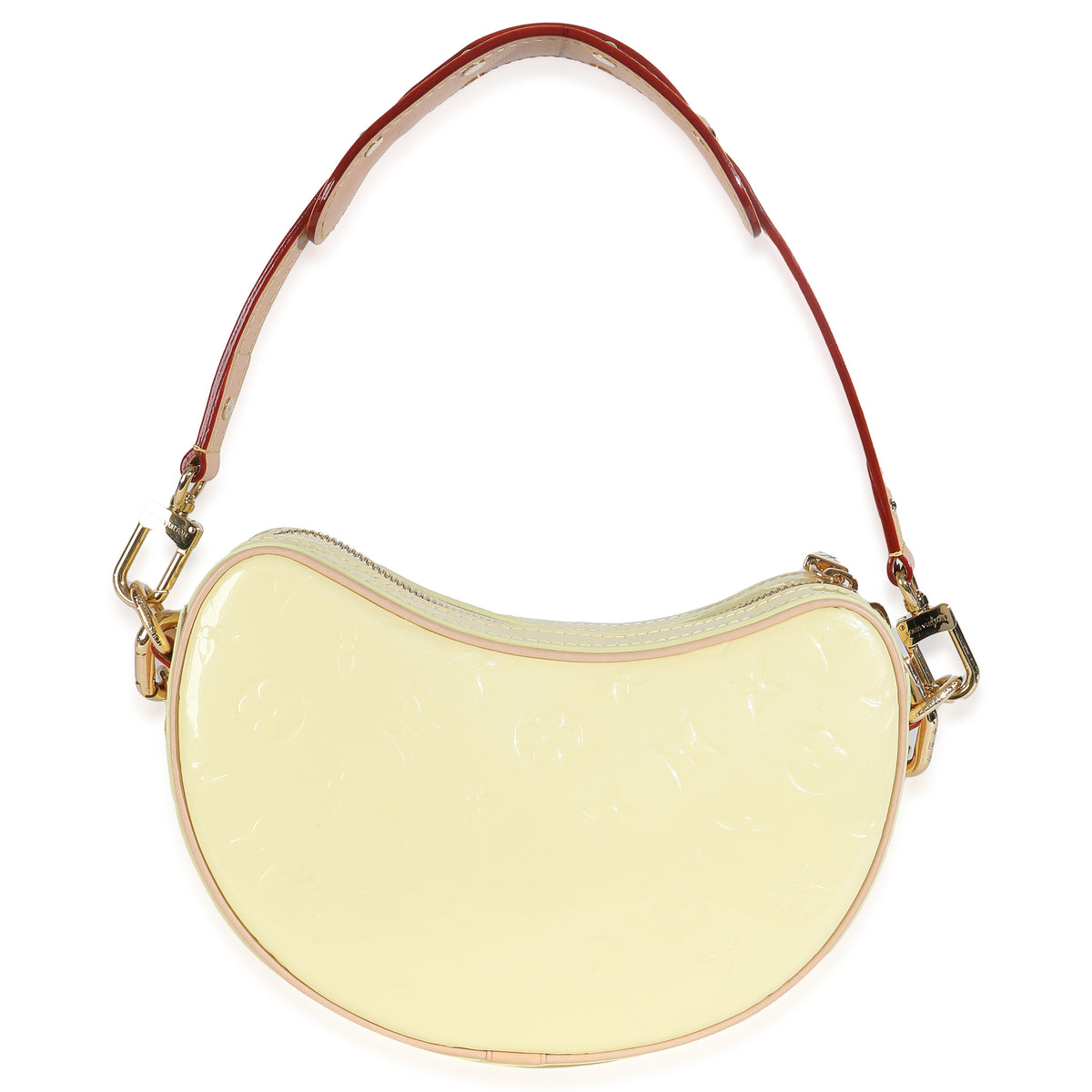 Light Yellow Monogram Vernis Croissant NM