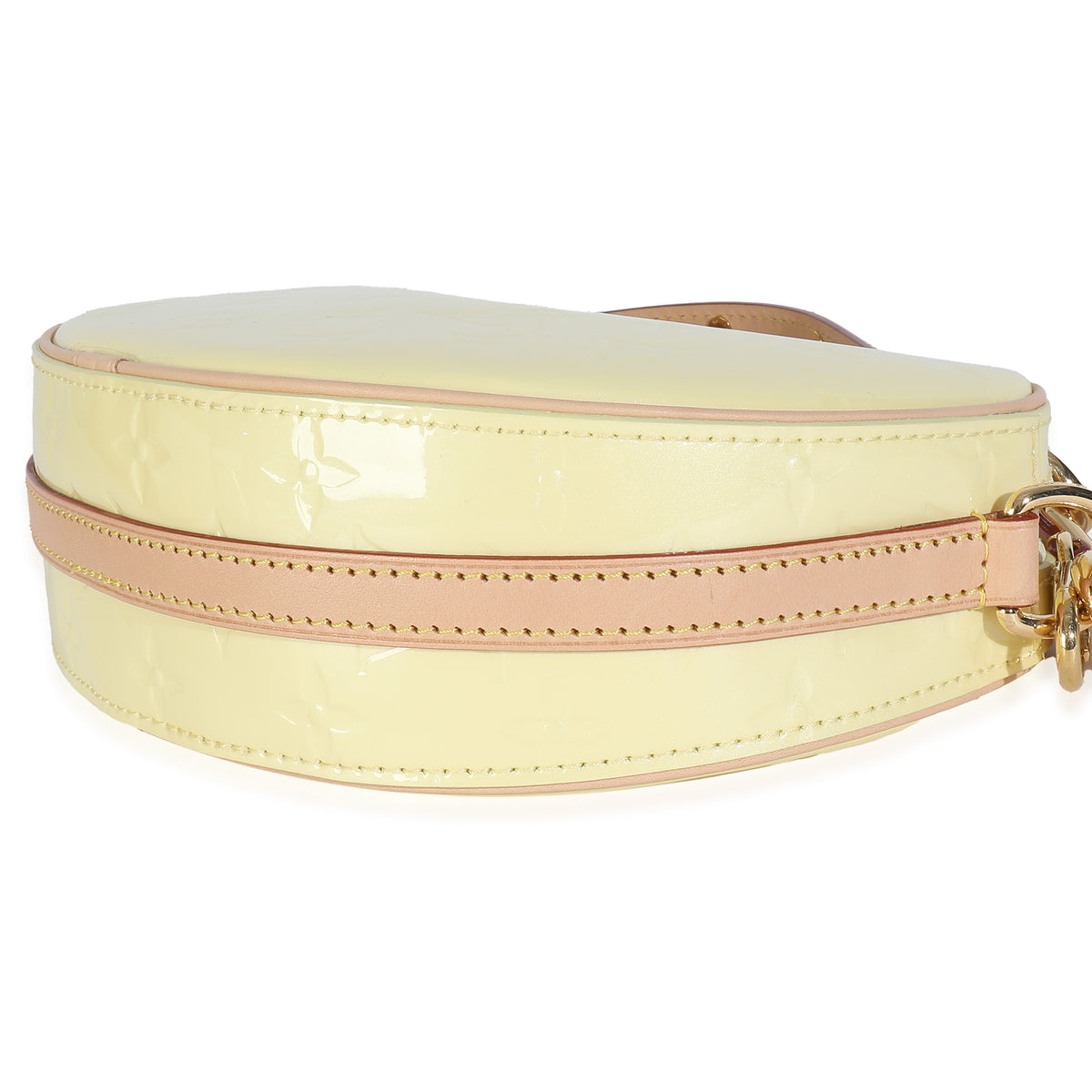 Light Yellow Monogram Vernis Croissant NM