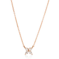 Tiffany & Co. Rose Gold Diamond Small Model Victoria Pendant fv