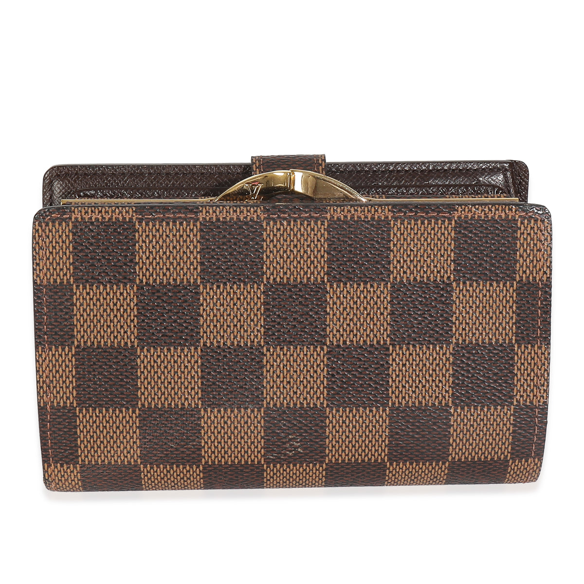 Damier Ebene Canvas French Purse