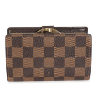 Damier Ebene Canvas French Purse