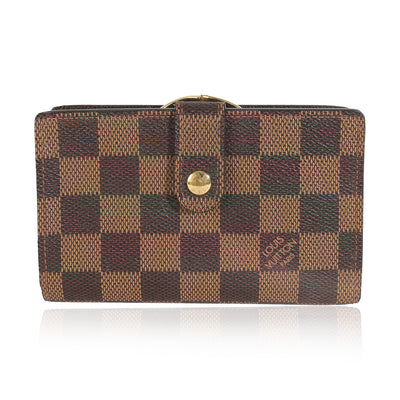 Damier Ebene Canvas French Purse