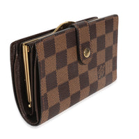 Damier Ebene Canvas French Purse