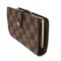 Damier Ebene Canvas French Purse