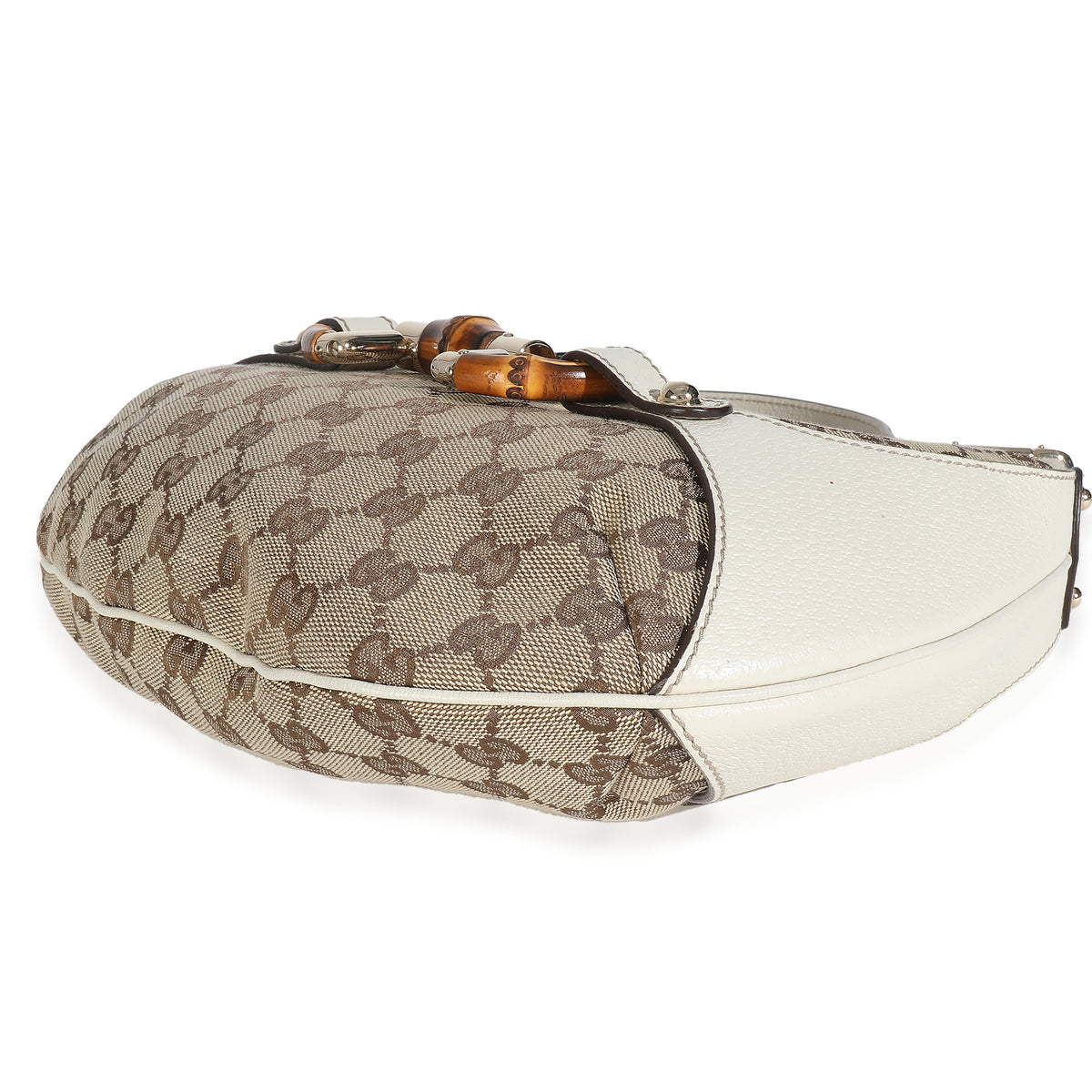 Ebony GG Canvas Bamboo Small Amalfi Hobo