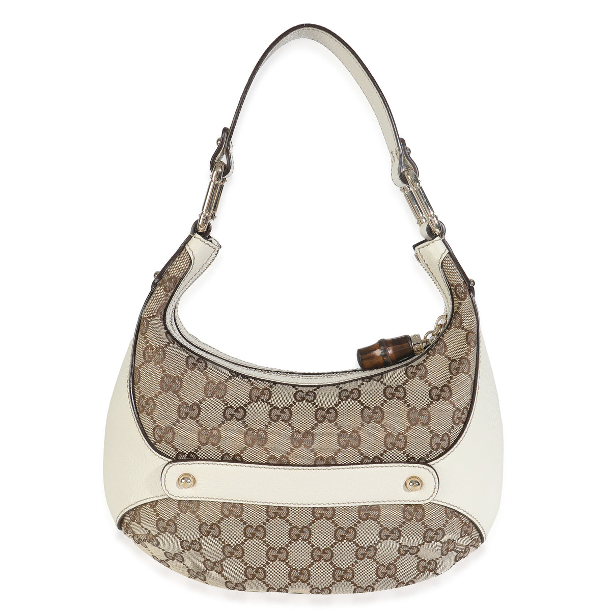 Ebony GG Canvas Bamboo Small Amalfi Hobo