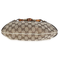 Ebony GG Canvas Bamboo Small Amalfi Hobo