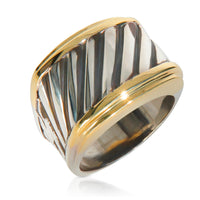 Yellow Gold & Sterling Silver  Cigar Band