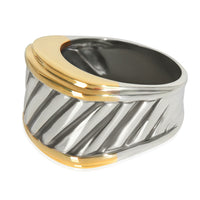 Yellow Gold & Sterling Silver  Cigar Band