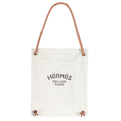 Hermès Gold Swift Craie Maline Grooming Bag Handbag fv