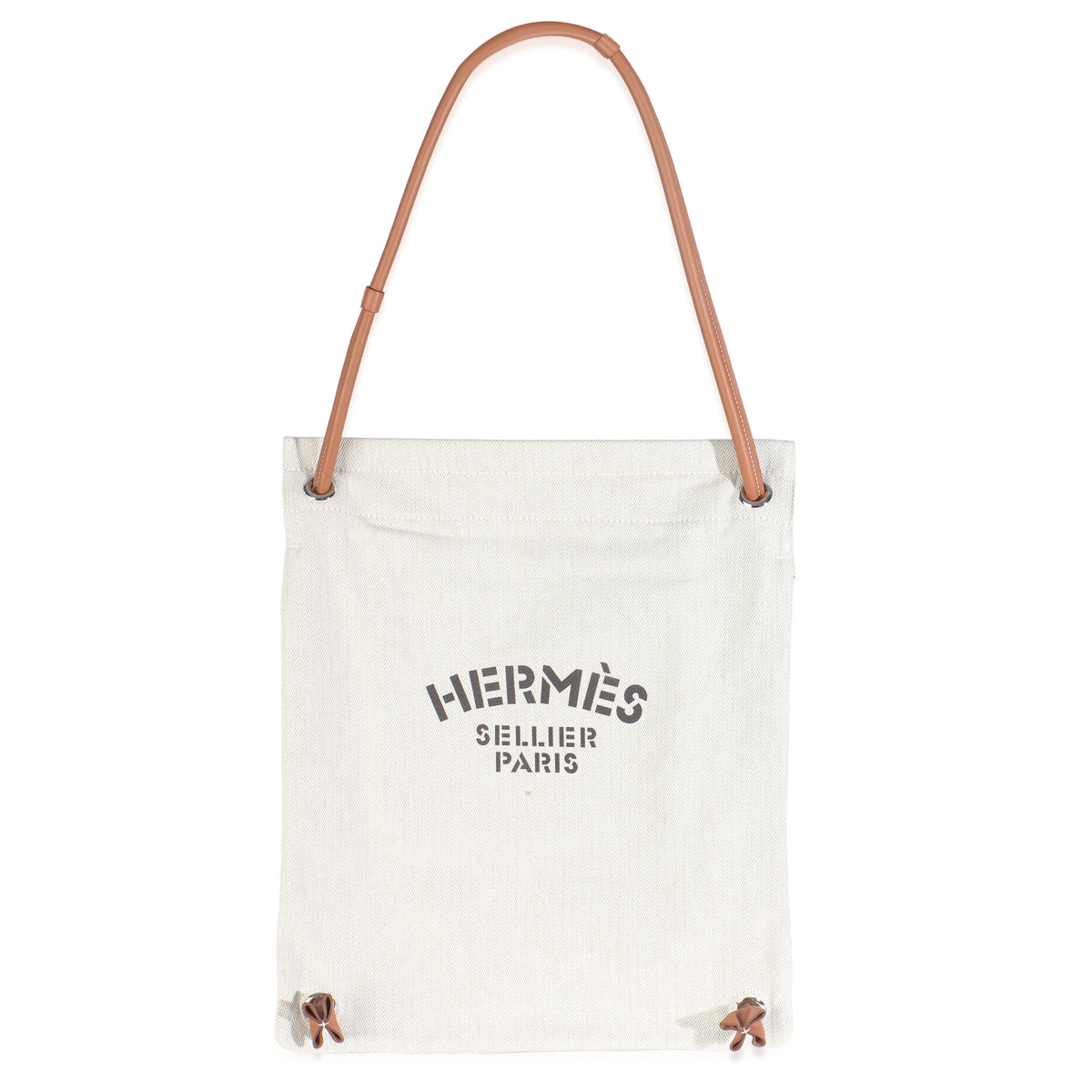Hermès Gold Swift Craie Maline Grooming Bag Handbag fv