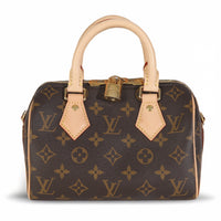 Black Monogram Canvas Speedy Bandouliere 20