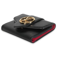 Black Smooth Calfskin LV Pont 9 Compact Wallet
